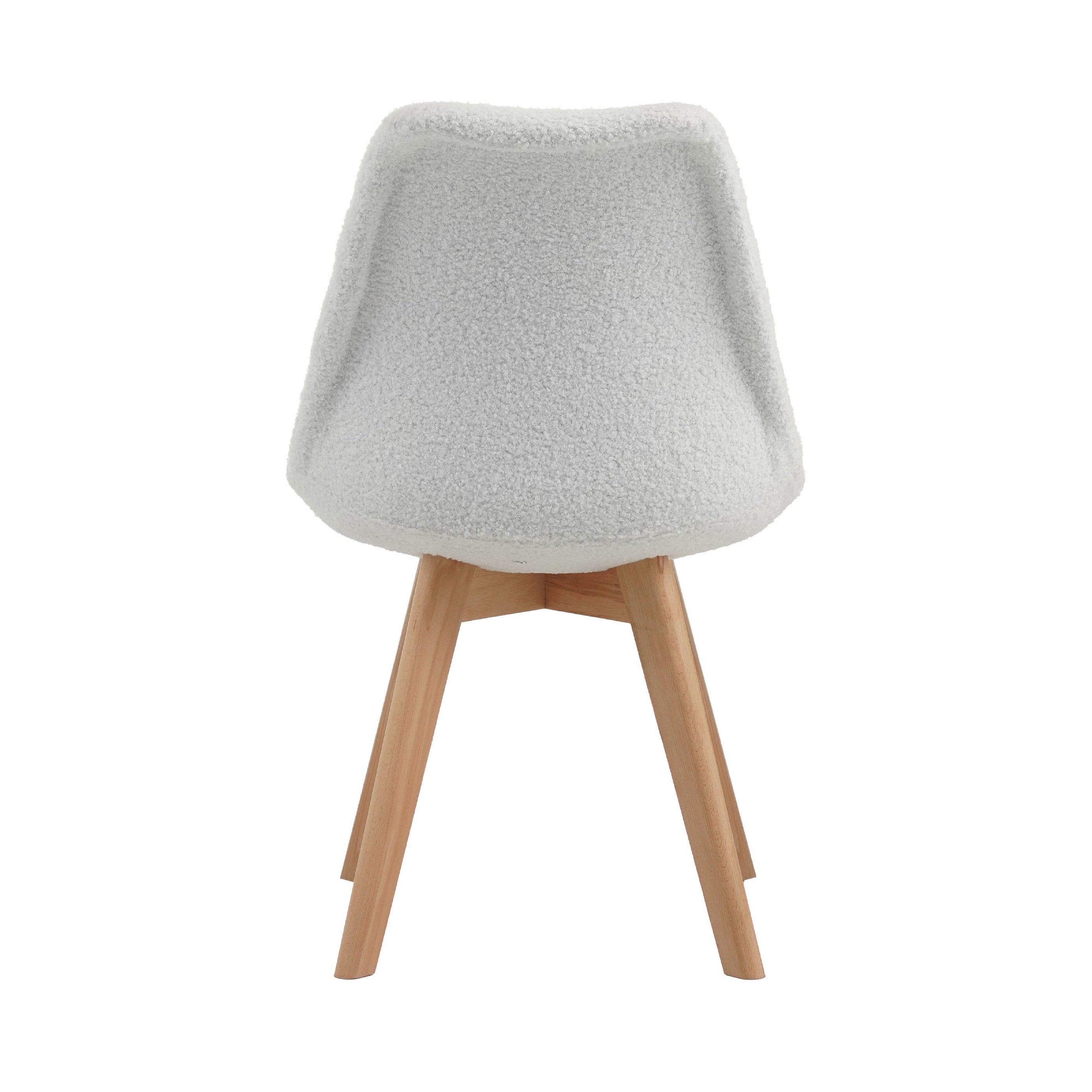 Scandi - Ensemble Repas Table + 4 Chaises - Blanc