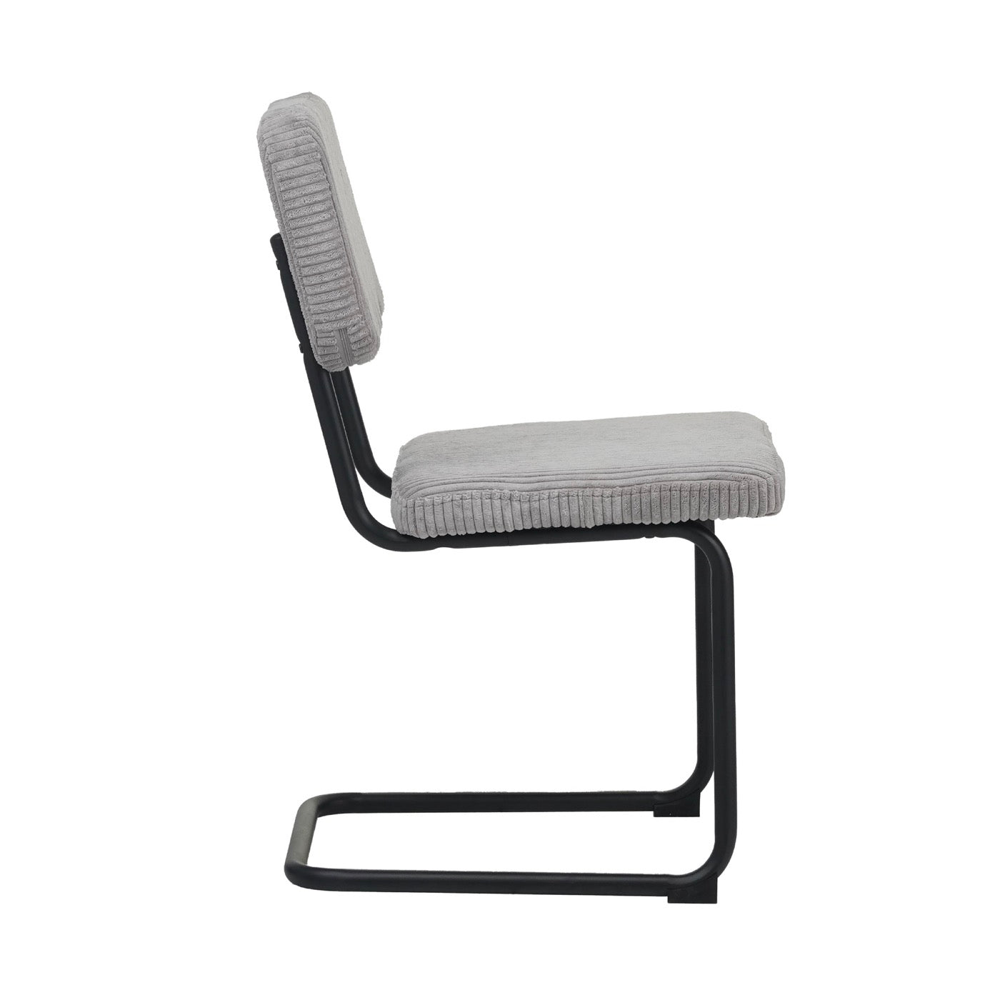 Scandi - Juego de comedor mesa redonda + 4 sillas de terciopelo - Natural