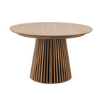Constance - Mesa de comedor redonda extensible - Roble