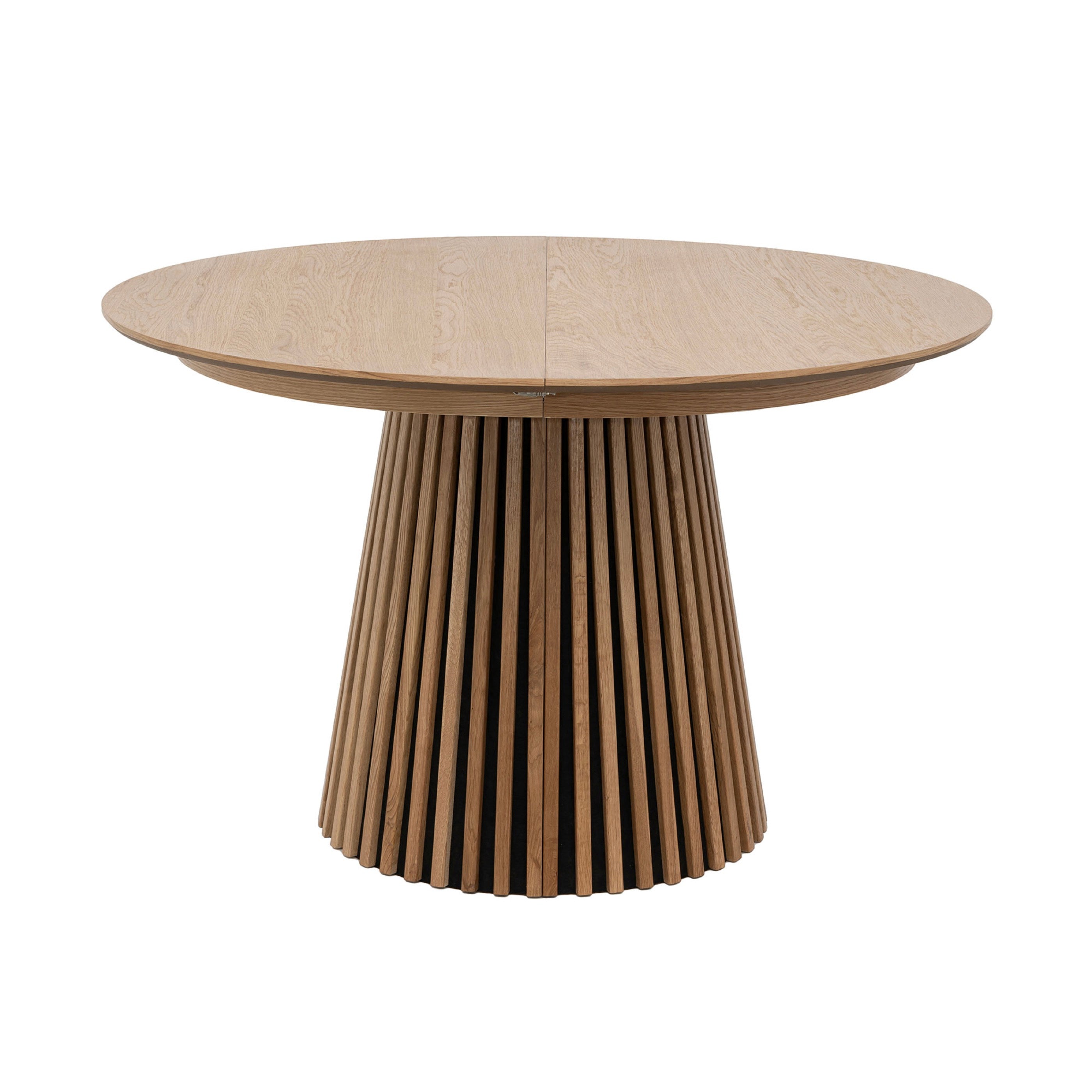 Constance - Mesa de comedor redonda extensible - Roble