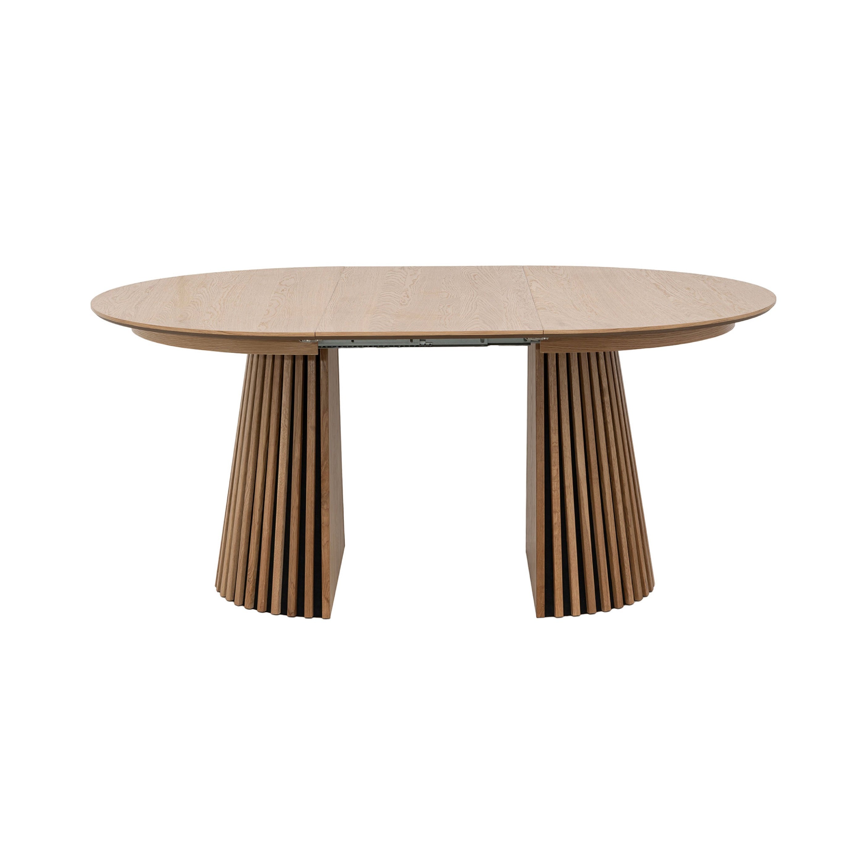Constance - Mesa de comedor redonda extensible - Roble