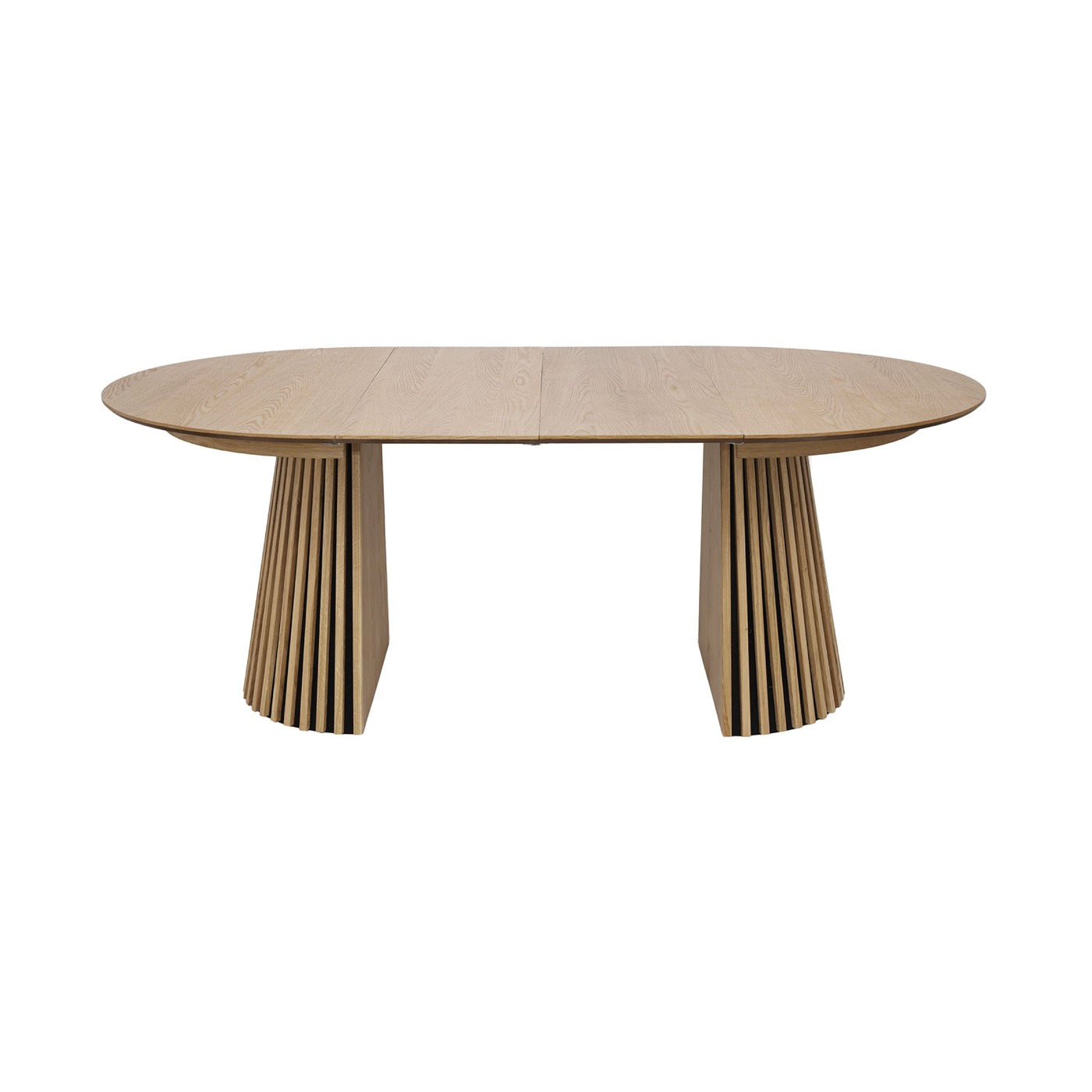 Constance - Mesa de comedor redonda extensible - Roble