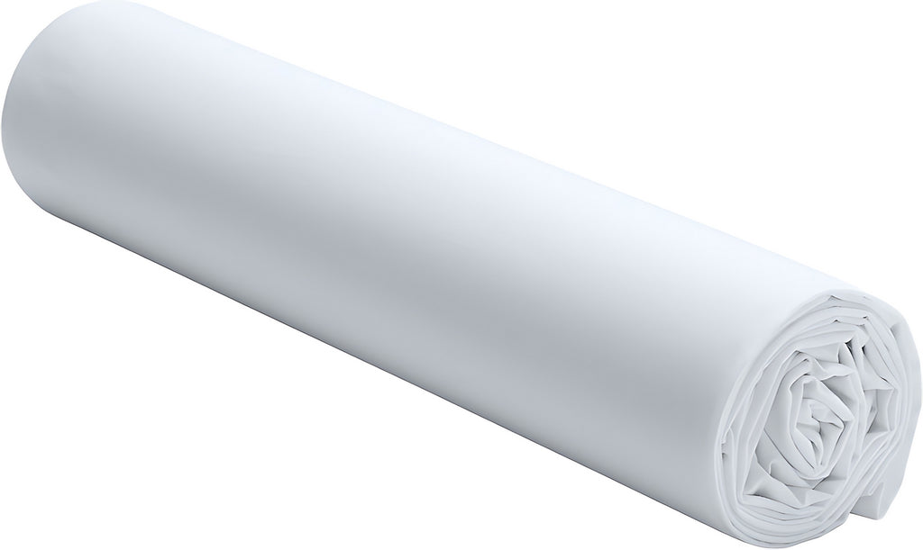 Fitted Sheet - 100% Washed Cotton Percale 200 Thread Count - Cloud White