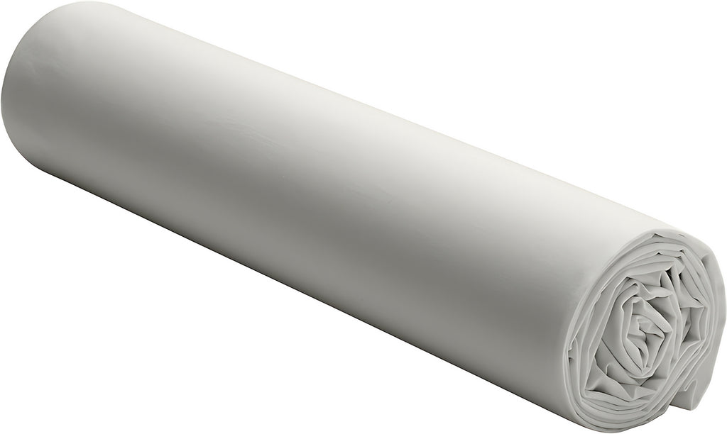 Elegance - Drap Housse - 100% Percale De Coton Lavé - Gris Perle