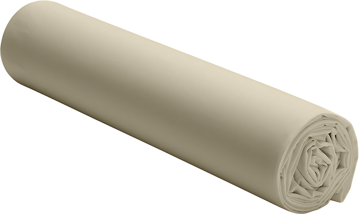 Elegance - Drap Housse - 100% Percale De Coton Lavé - Ecru Naturel