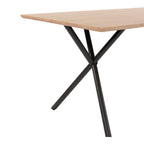 Velvet - Ensemble Repas Table + 4 Chaises En Velours - Naturel