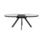 Velvet - Ensemble Table Ovale Céramique + 4 Chaises En Velours - Marbre Blanc