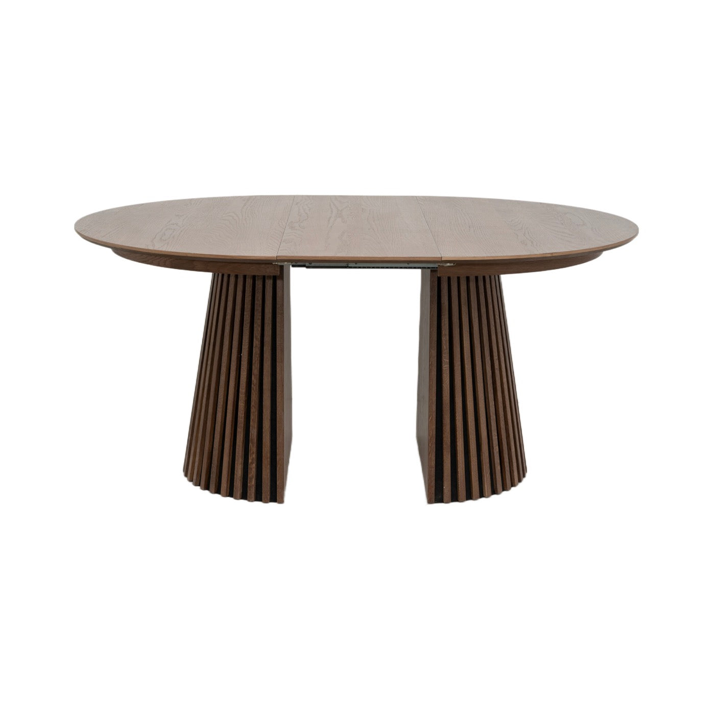 Constance - Mesa de comedor redonda extensible - Roble marrón