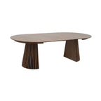 Constance - Mesa de comedor redonda extensible - Roble marrón