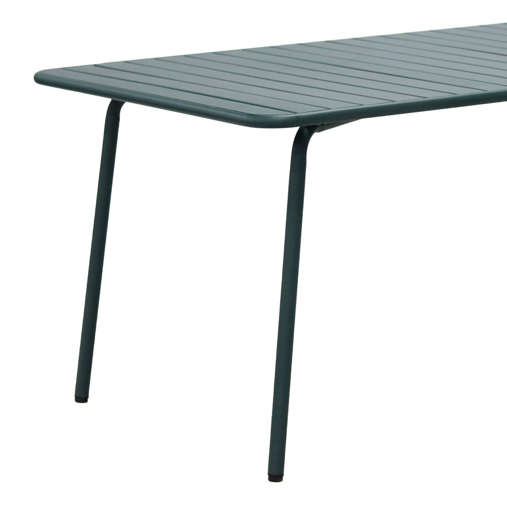 Baca - Metal Garden Table - Fir Green