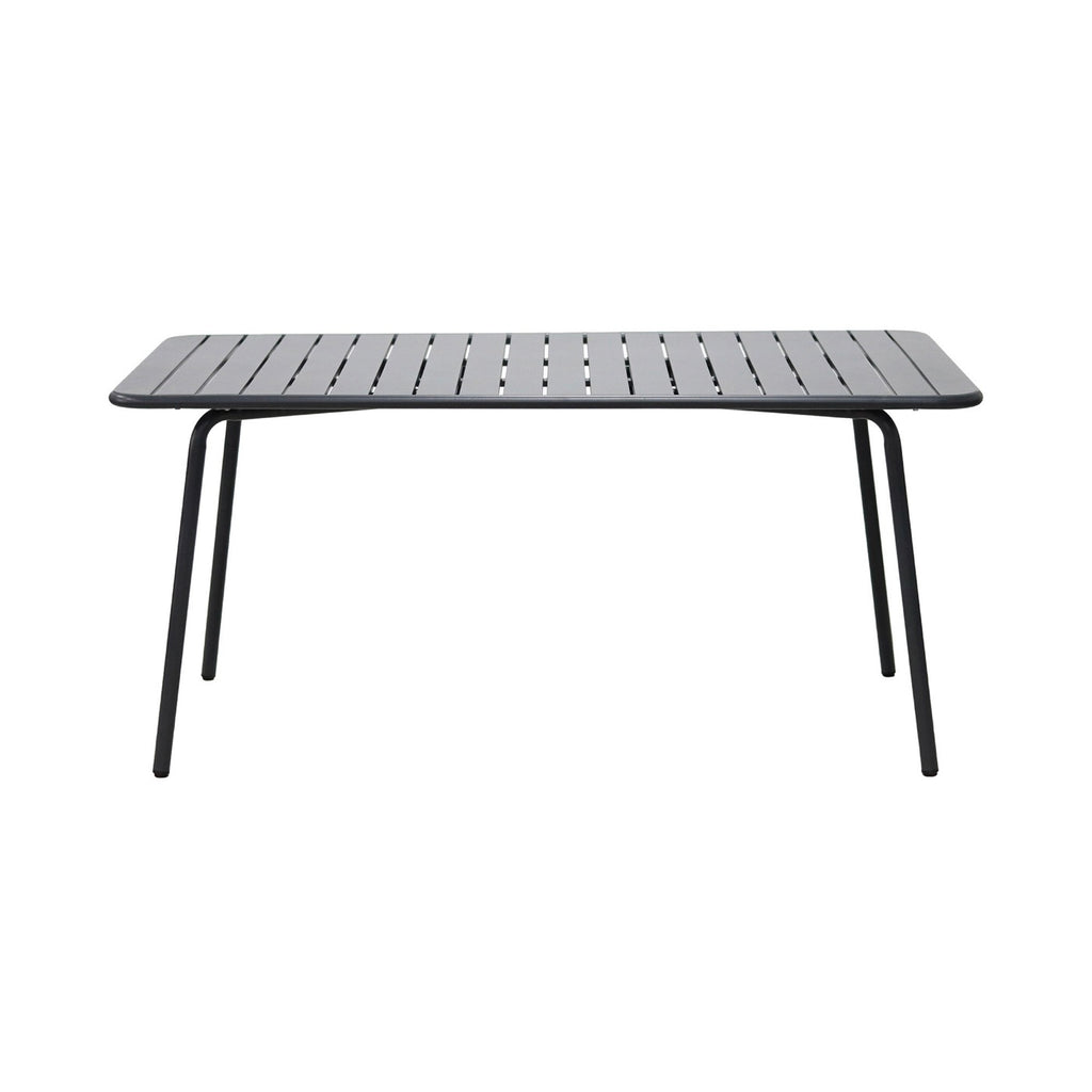 Baca - Ensemble Table De Jardin + 4 Chaises Rondes En Métal - Gris