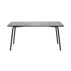 Baca - Ensemble Table De Jardin + 4 Chaises Rondes En Métal - Gris