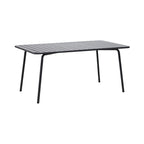 Baca - Table + 4 Chaises + 2 Fauteuils Ronds En Métal - Gris