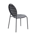Baca - Table + 4 Chaises + 2 Fauteuils Ronds En Métal - Gris
