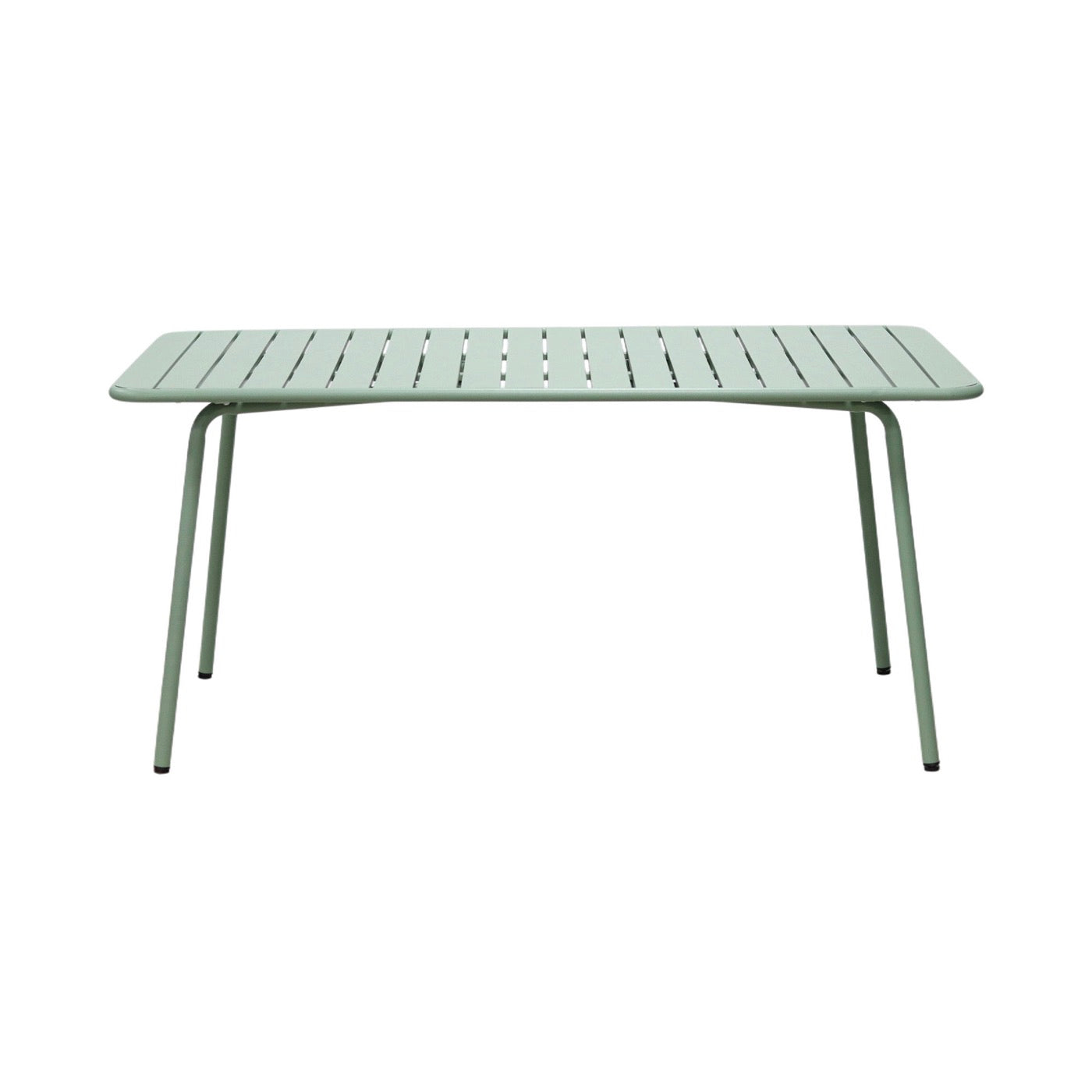 Baca - Table De Jardin + 4 Fauteuils Empilables En Métal - Vert