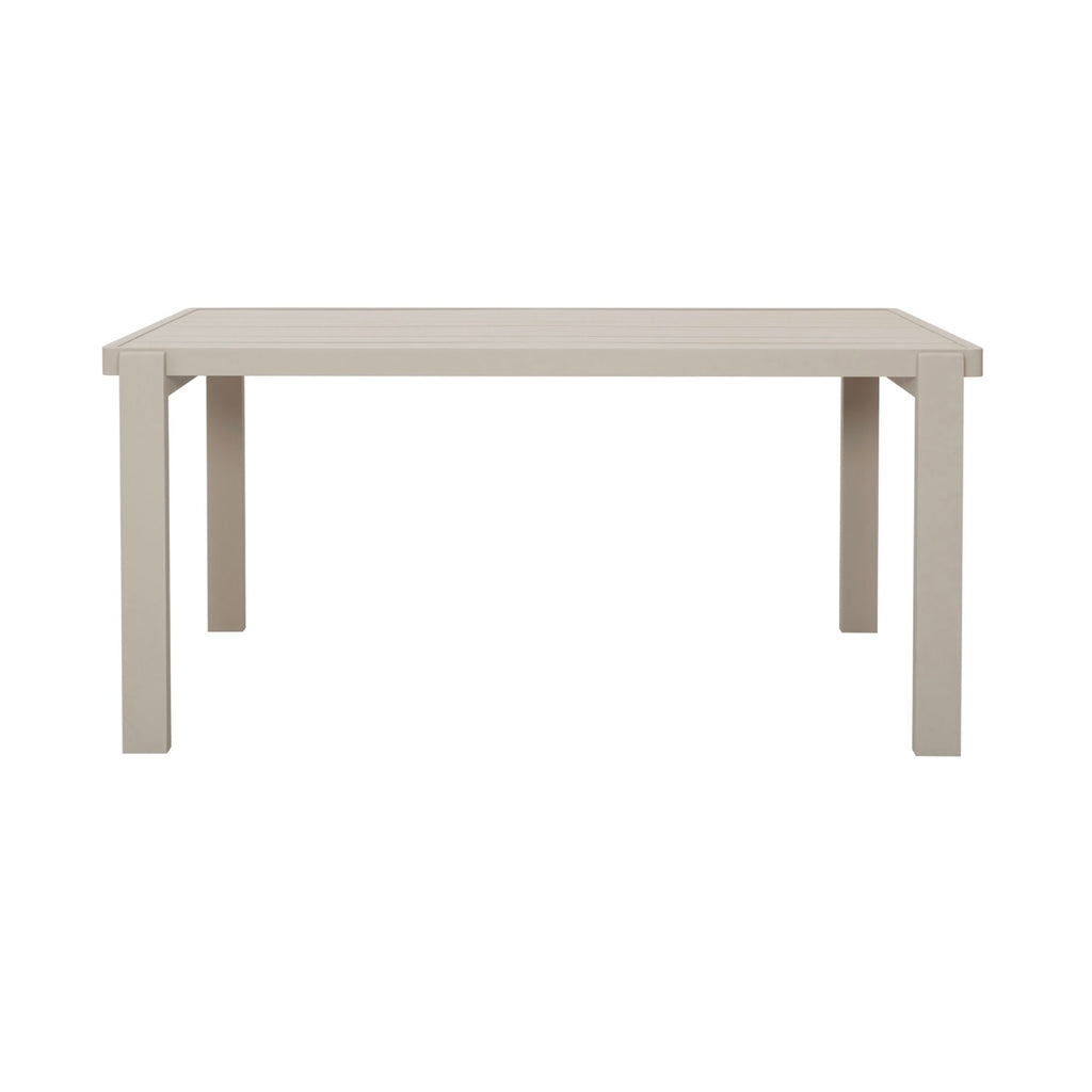 Renalo - Table De Jardin + 4 Fauteuils Repas En Aluminium - Taupe
