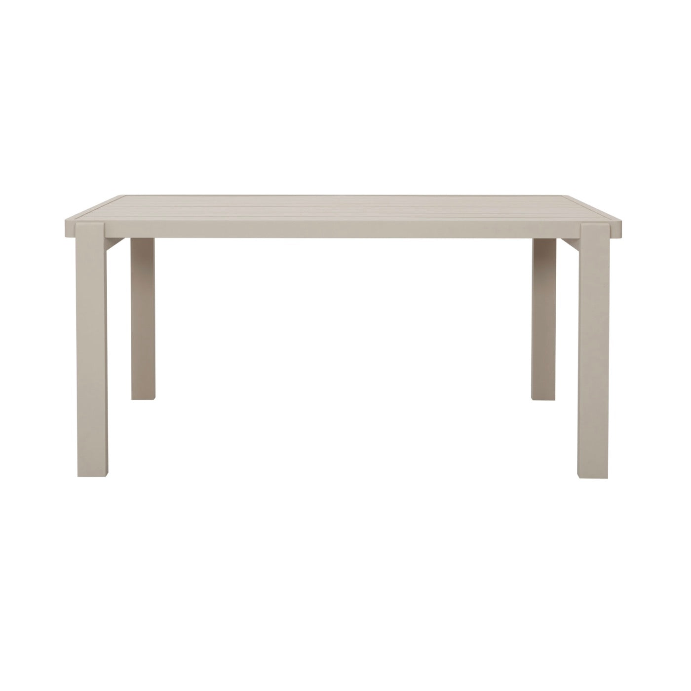 Renalo - Table De Jardin + 4 Fauteuils Repas En Aluminium - Taupe