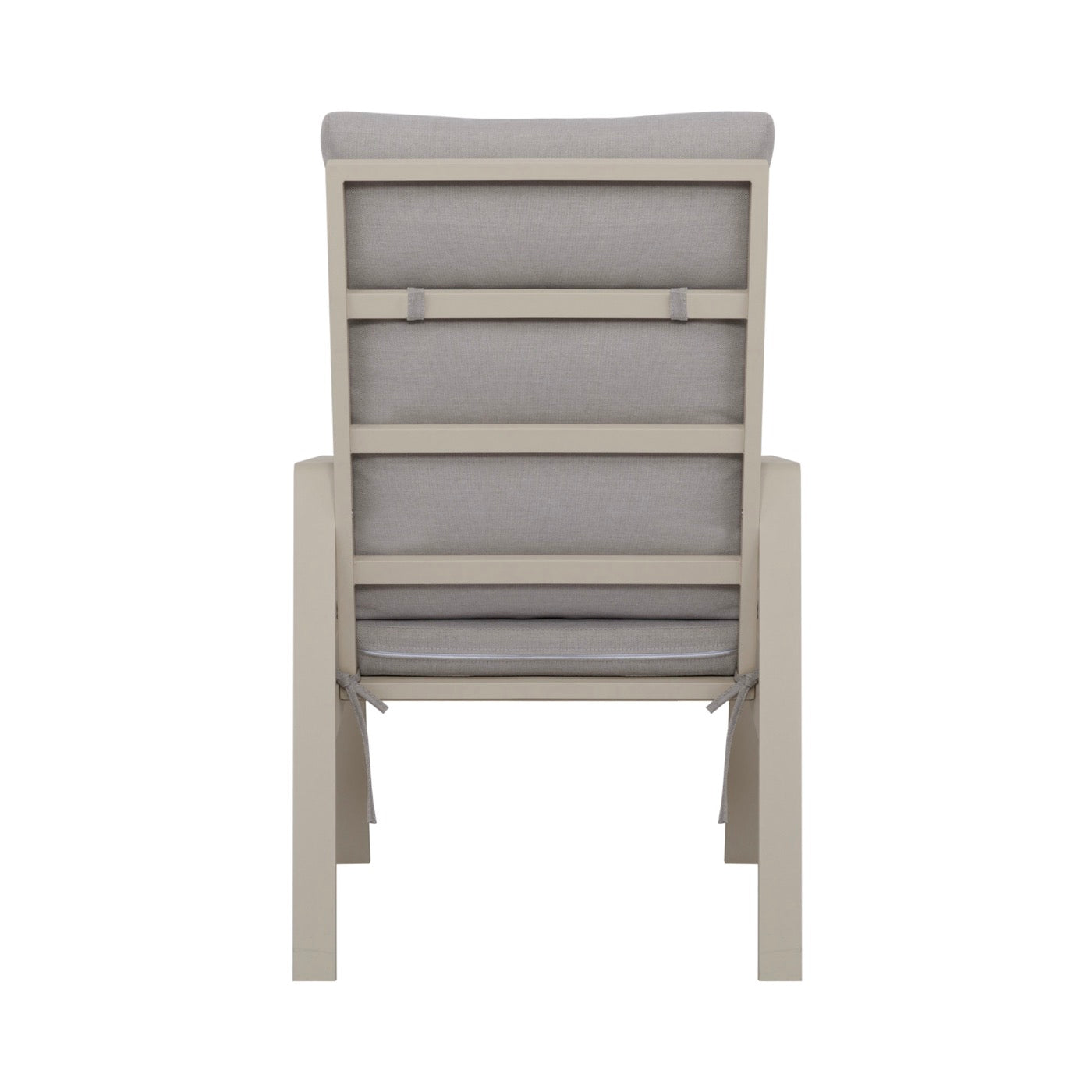 Renalo - Table De Jardin + 4 Fauteuils Repas En Aluminium - Taupe