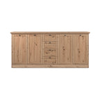 Timby - Buffet 4 Portes 3 Tiroirs - Chêne