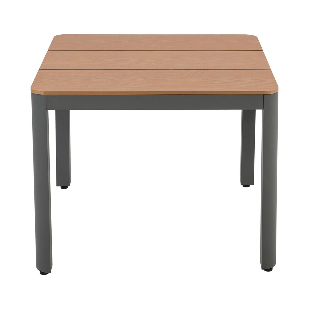 Mimizan - Ensemble Table De Jardin Carrée + 4 Chaises - Marron