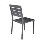 Mimizan - Ensemble Table De Jardin Carrée + 4 Chaises - Marron