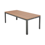 Mimizan - Conjunto Mesa de Jardín + 6 Sillas - Marrón