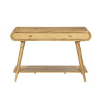 Console En Acacia Et Rotin - Naturel