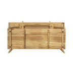 Console En Acacia Et Rotin - Naturel
