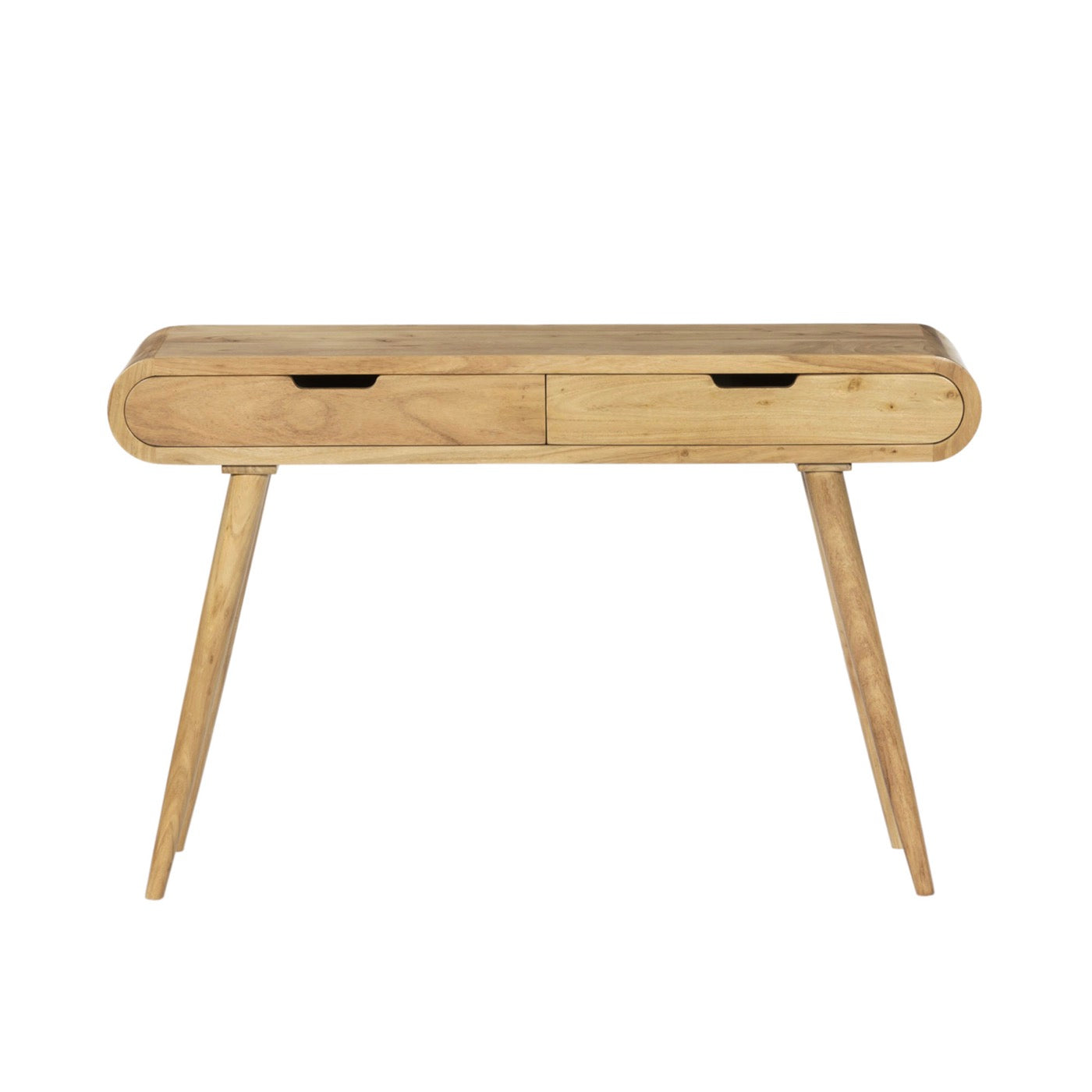 Consola Acacia Con 2 Cajones - Natural