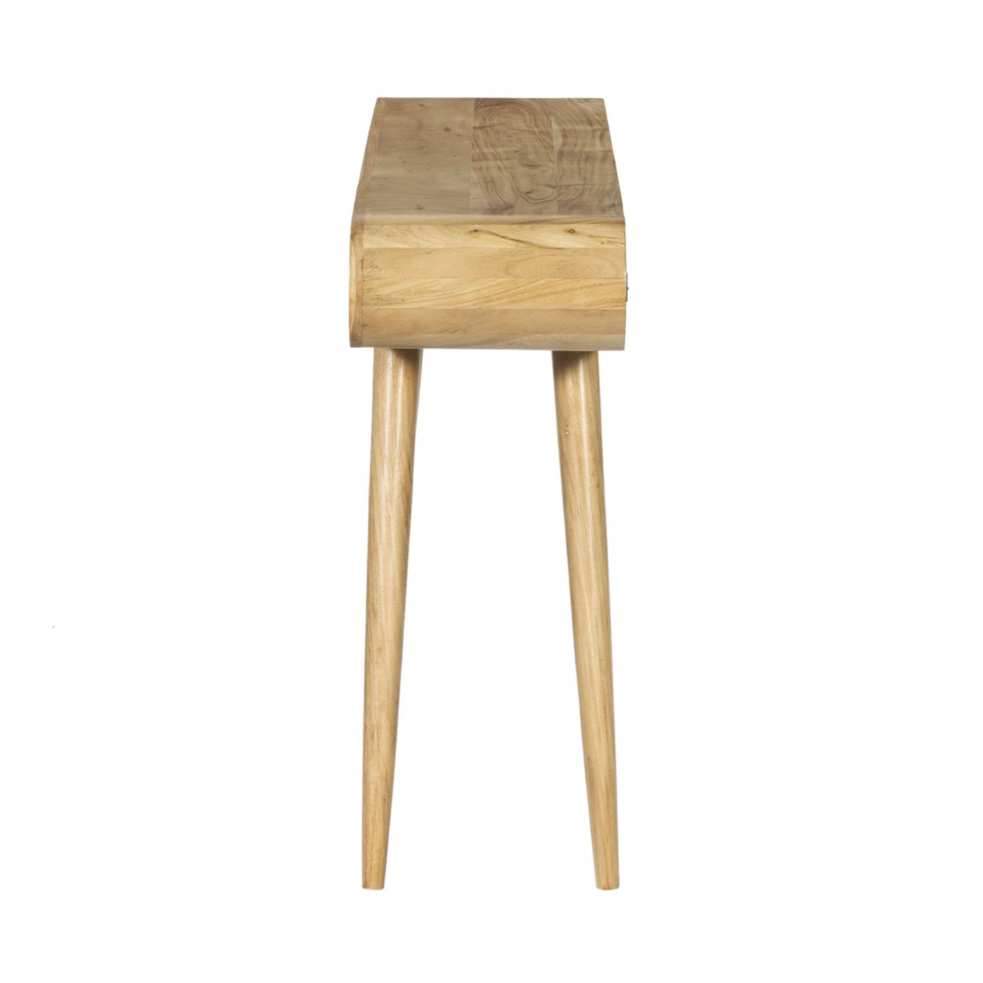 Consola Acacia Con 2 Cajones - Natural