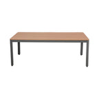 Mimizan - Ensemble Table De Jardin + 8 Chaises - Marron