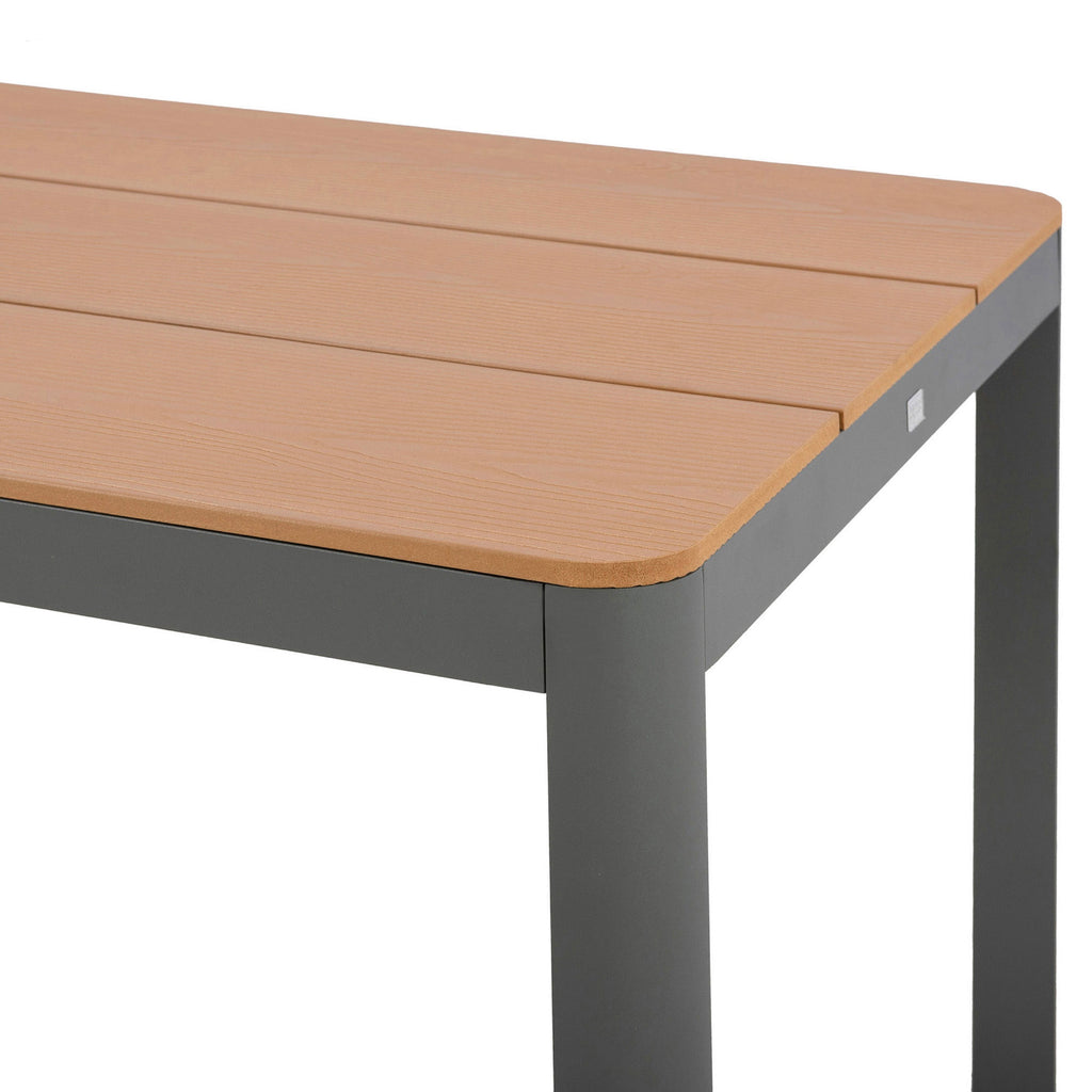 Mimizan - Ensemble Table De Jardin + 8 Chaises - Marron