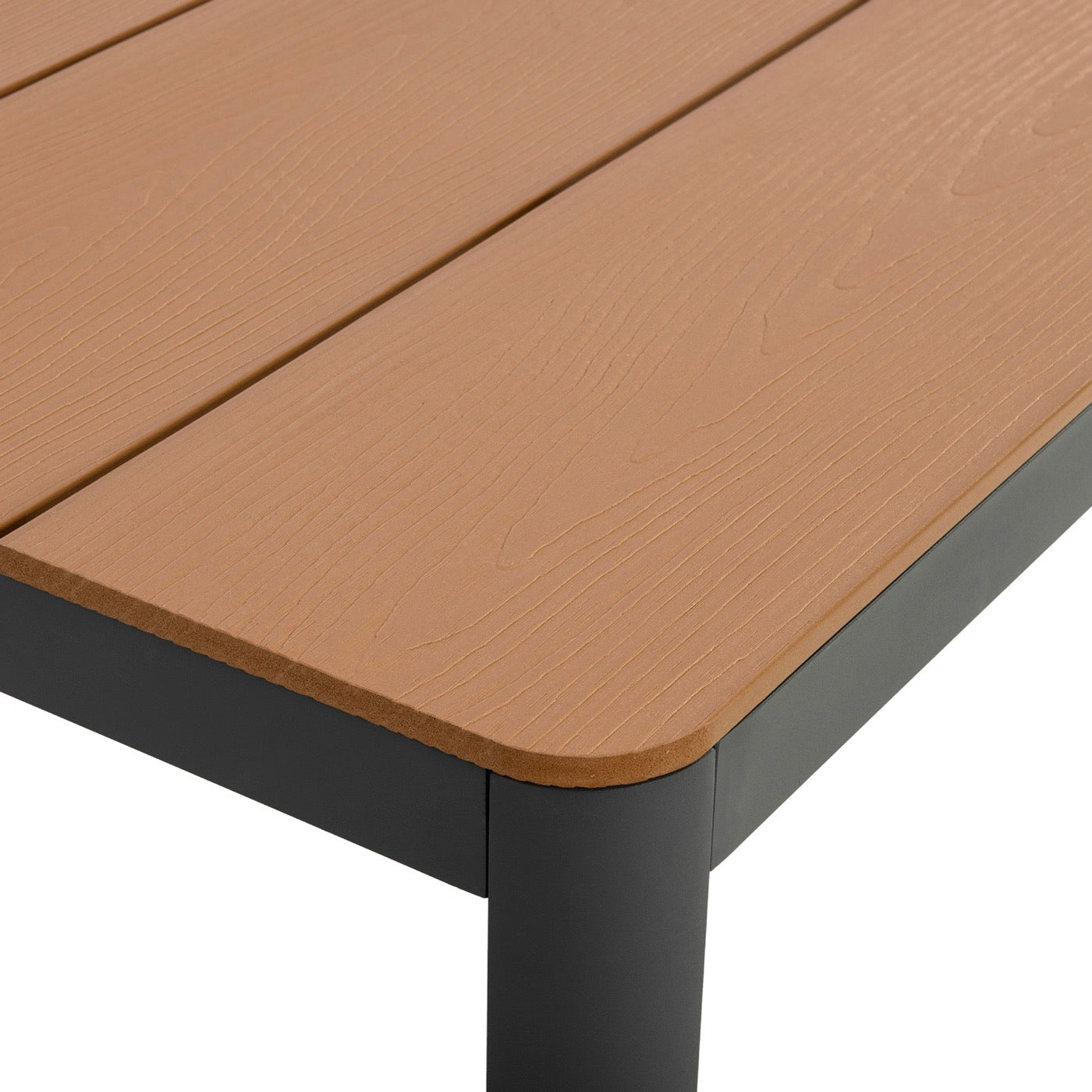 Mimizan - Ensemble Table De Jardin + 8 Chaises - Marron