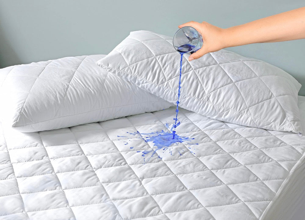 Albatre - Protège Matelas Imperméable + Respirant - Polyester - Blanc