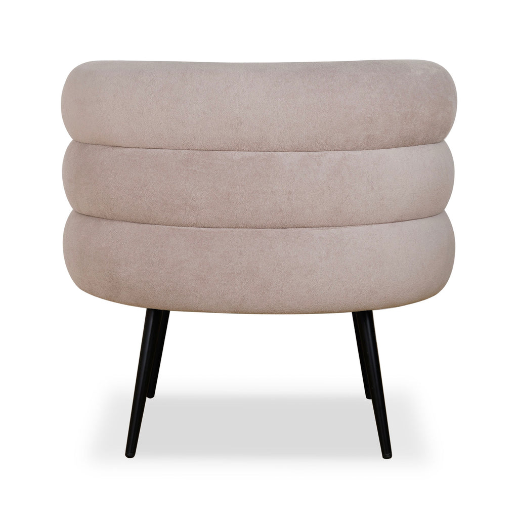Fauteuil Vintage En Tissu - Beige