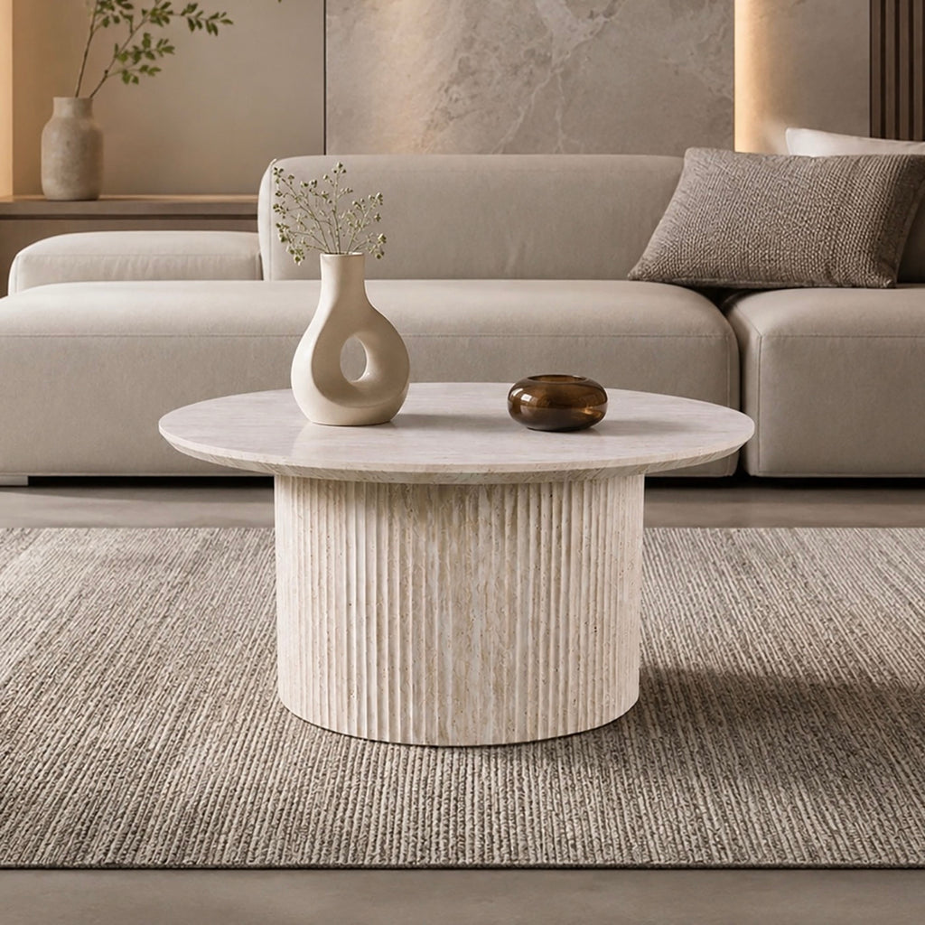 Round Coffee Table - Beige