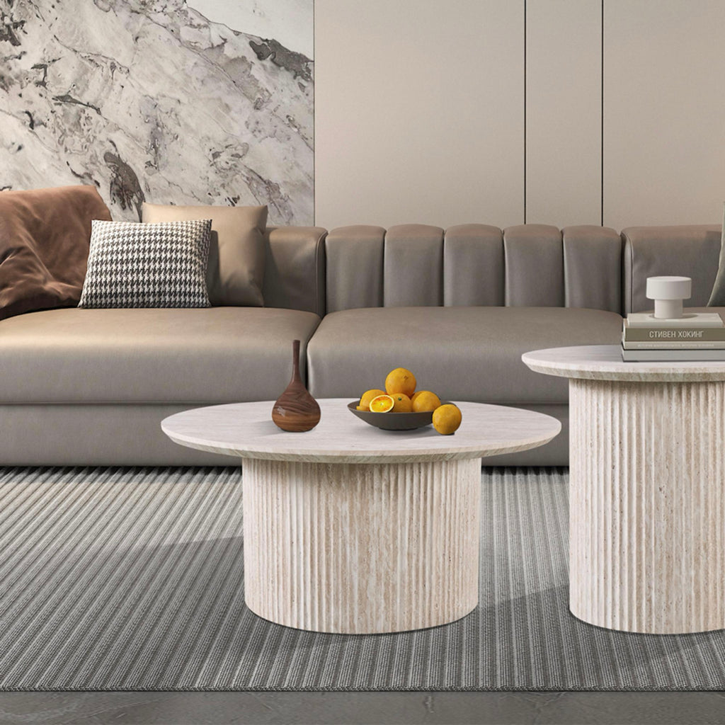 Round Coffee Table - Beige