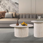 Round Coffee Table - Beige