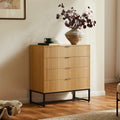 Rima - 4 Drawer Fluted Effect Chest - Natural