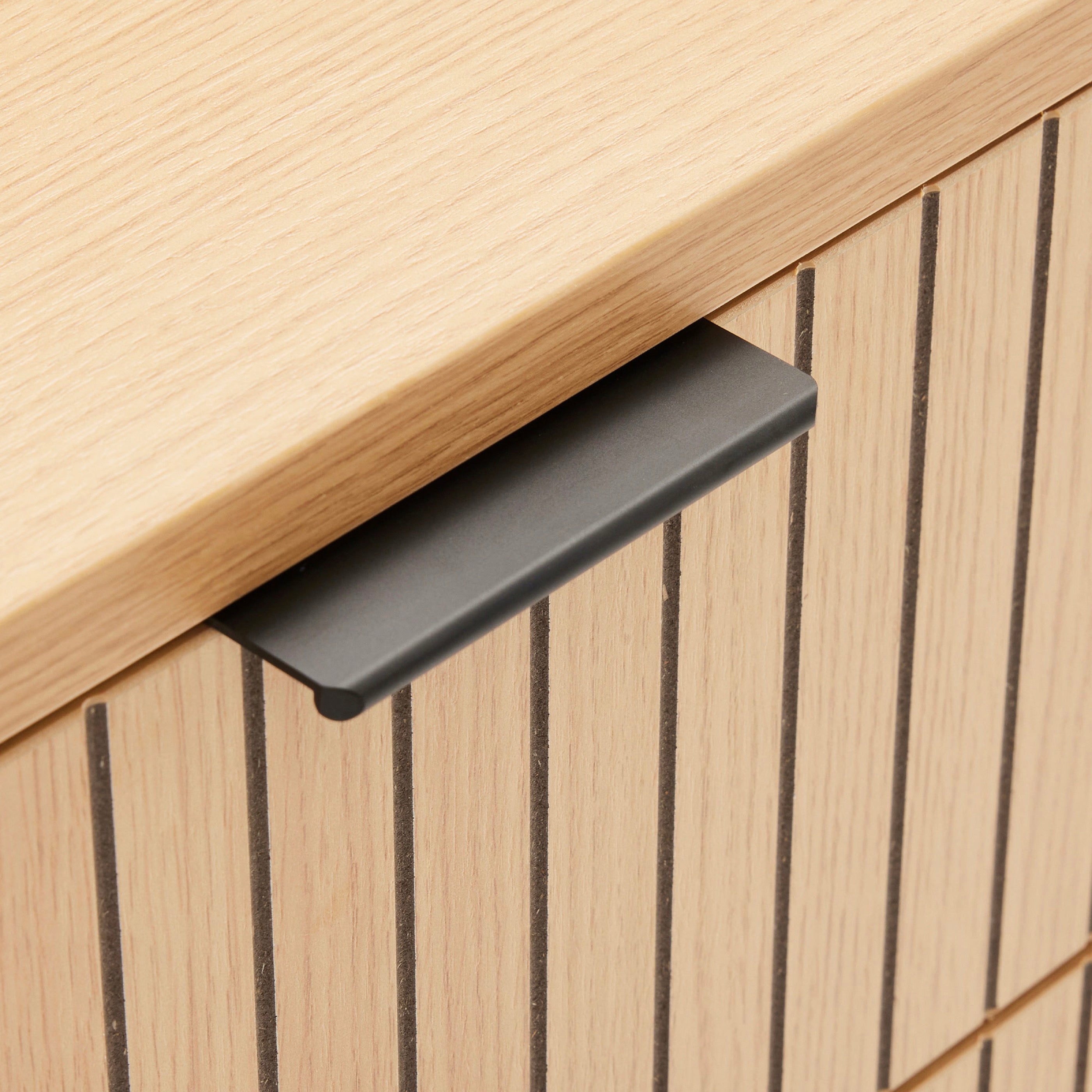 Rima - 4 Drawer Fluted Effect Chest - Natural