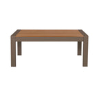 Acapulco - Aluminum And Wood Garden Coffee Table - Taupe