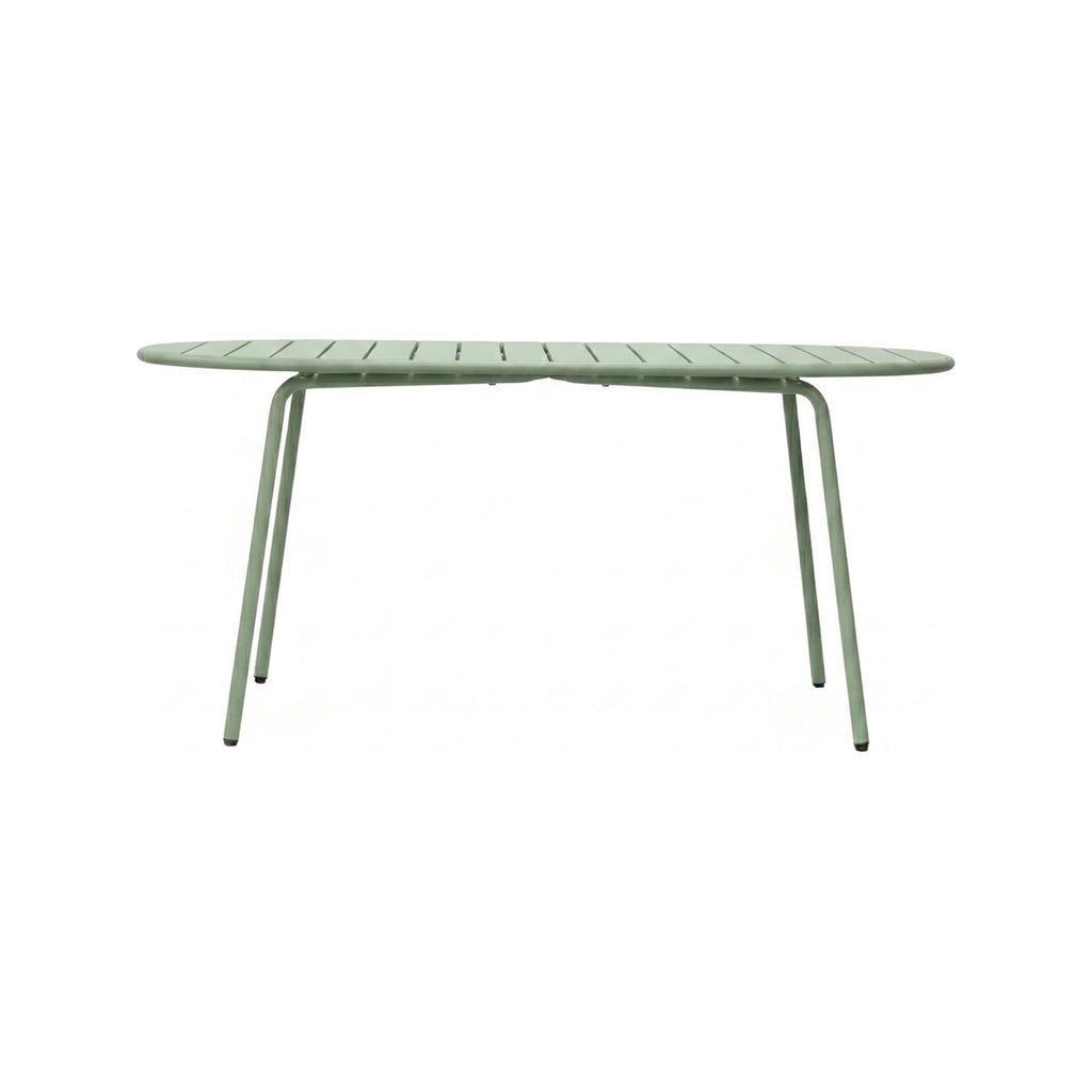 Baca - Table De Jardin Ovale En Métal - Vert