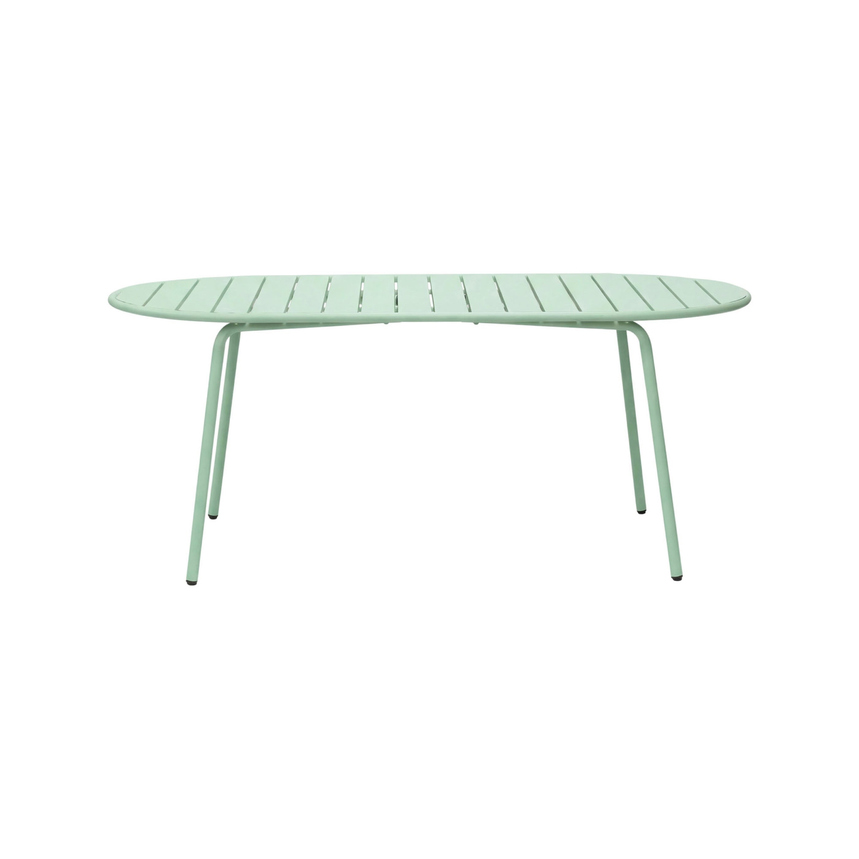 Baca - Table De Jardin Ovale En Métal - Vert
