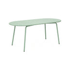 Baca - Table De Jardin Ovale En Métal - Vert
