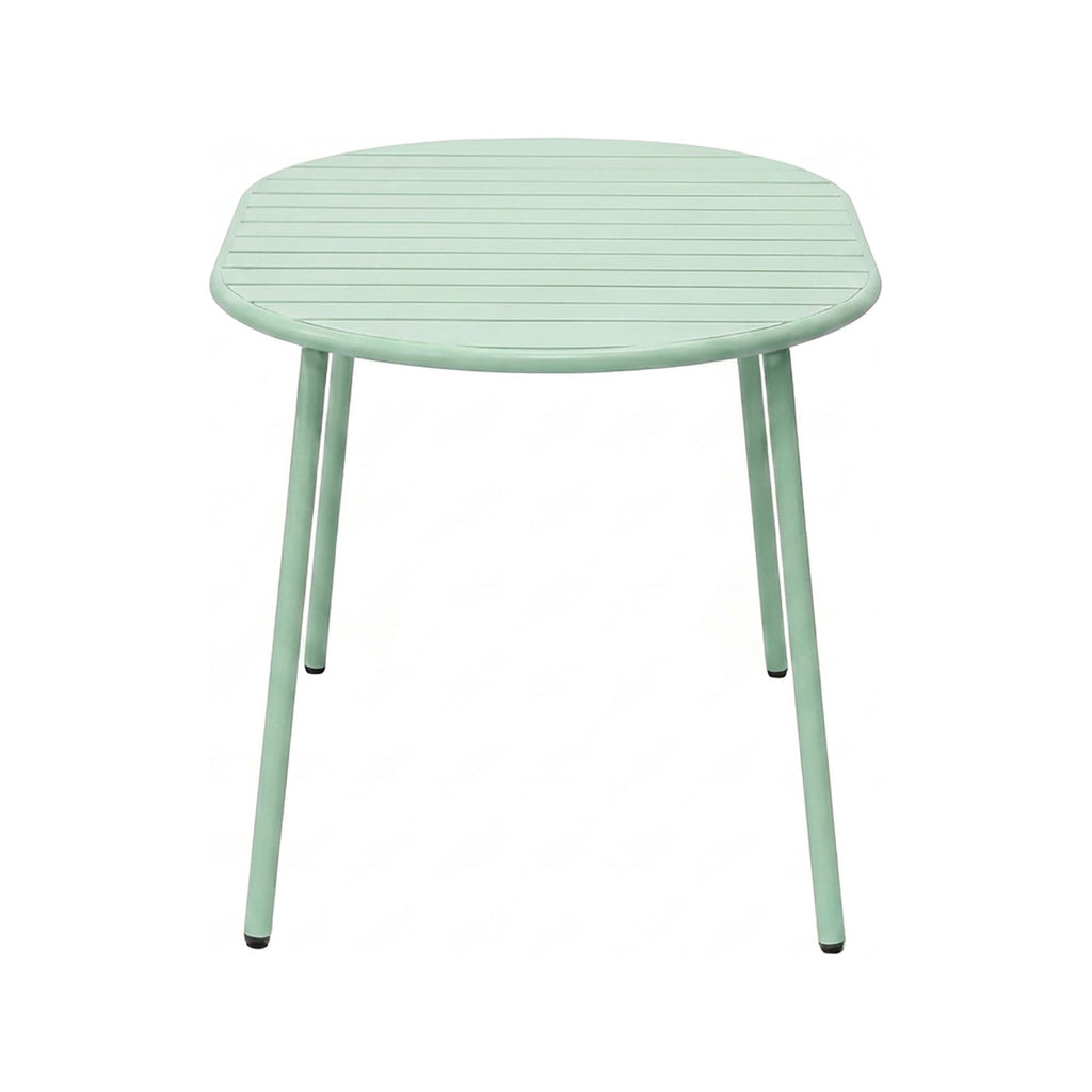 Baca - Table De Jardin Ovale En Métal - Vert