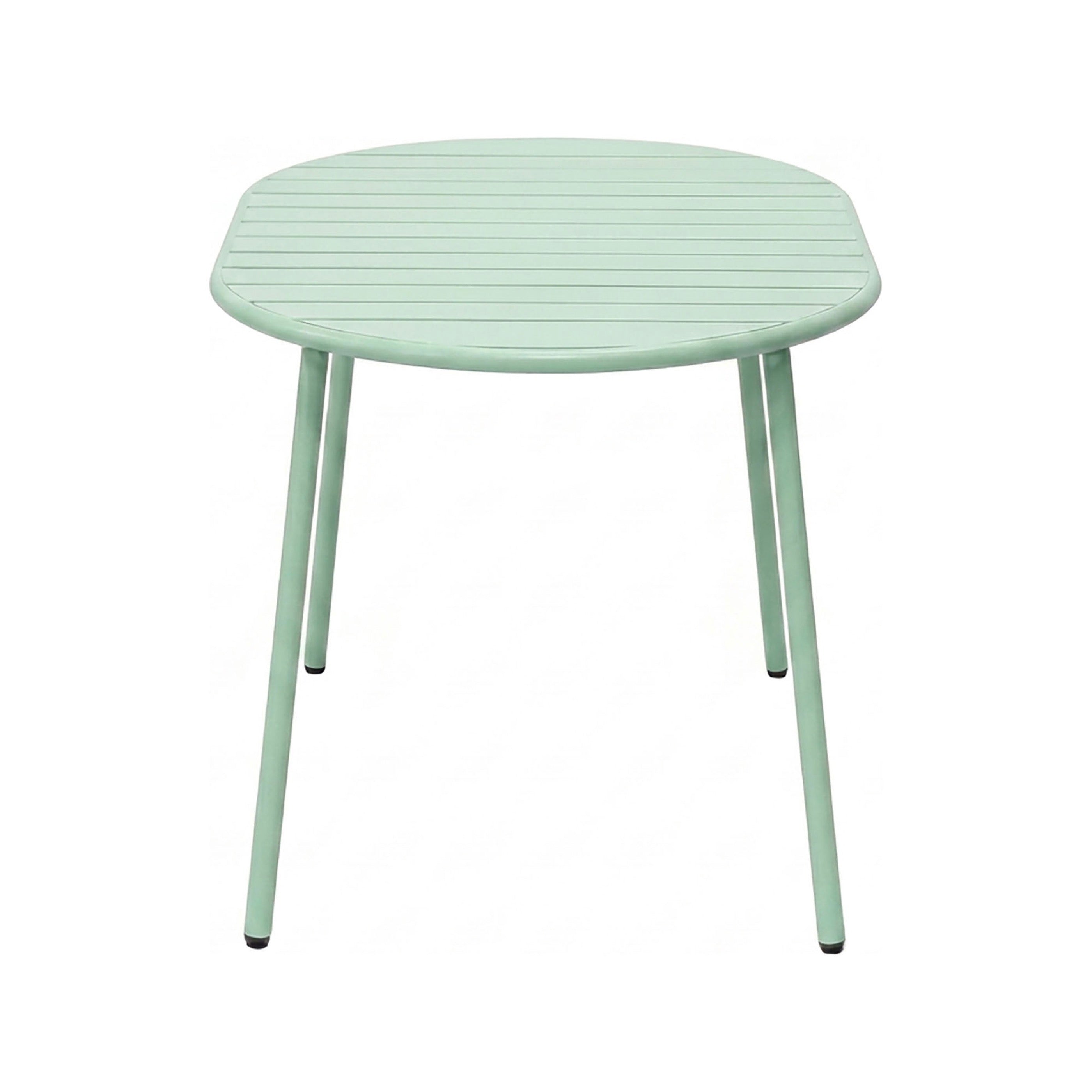 Baca - Table De Jardin Ovale En Métal - Vert