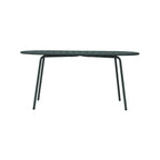 Baca - Mesa de Jardín Ovalada de Metal - Verde Abeto