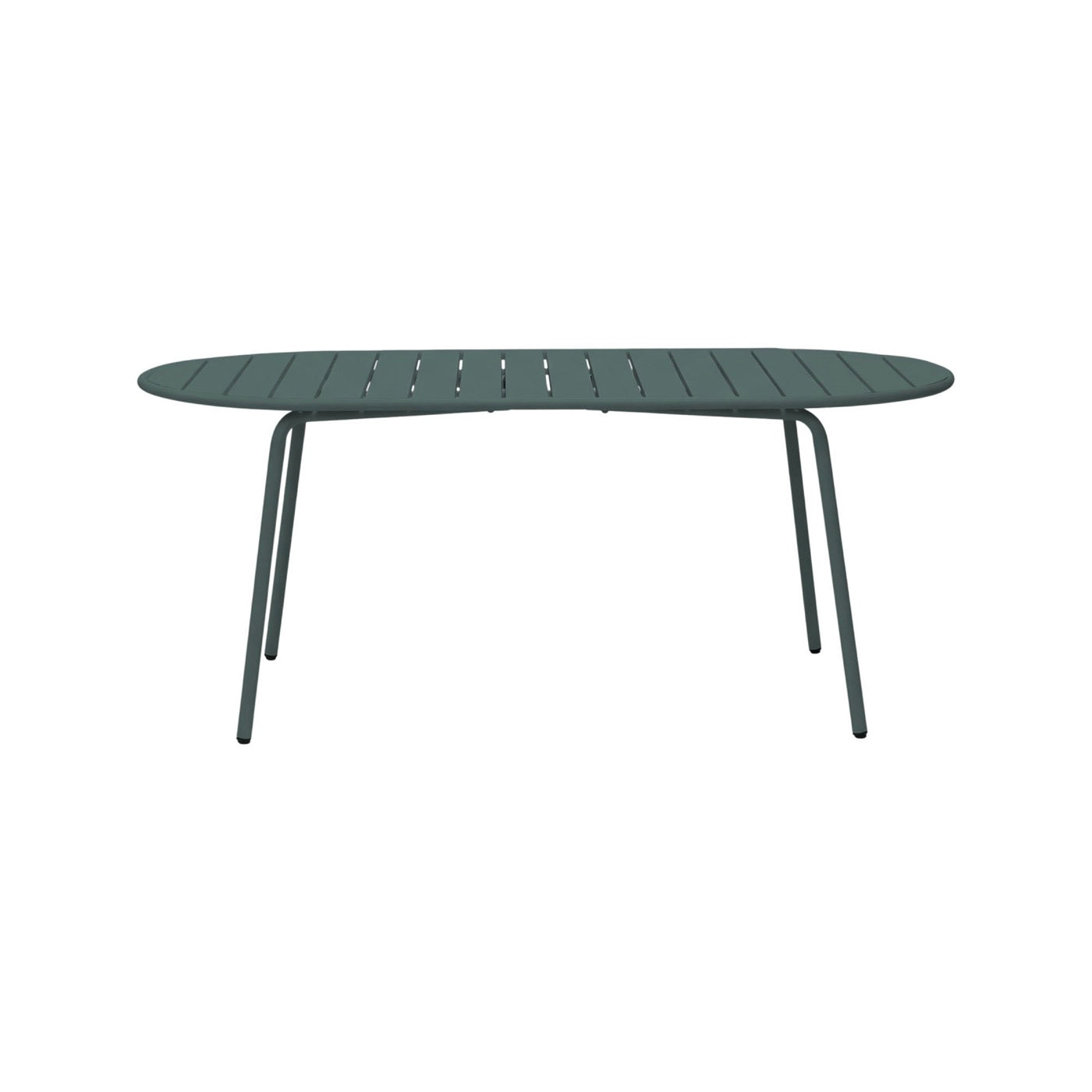 Baca - Mesa de Jardín Ovalada de Metal - Verde Abeto