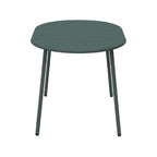Baca - Mesa de Jardín Ovalada de Metal - Verde Abeto