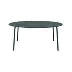 Baca - Mesa de Jardín Redonda de Metal - Verde Abeto